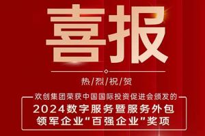 喜报！乐玩体育在线（中国）集团荣膺“2024数字服务暨服务外包领军企业百强”